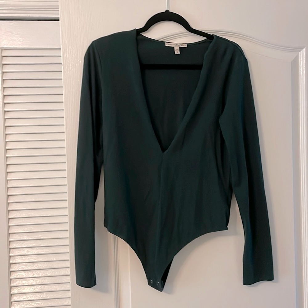 Express deep plunge body suit size L